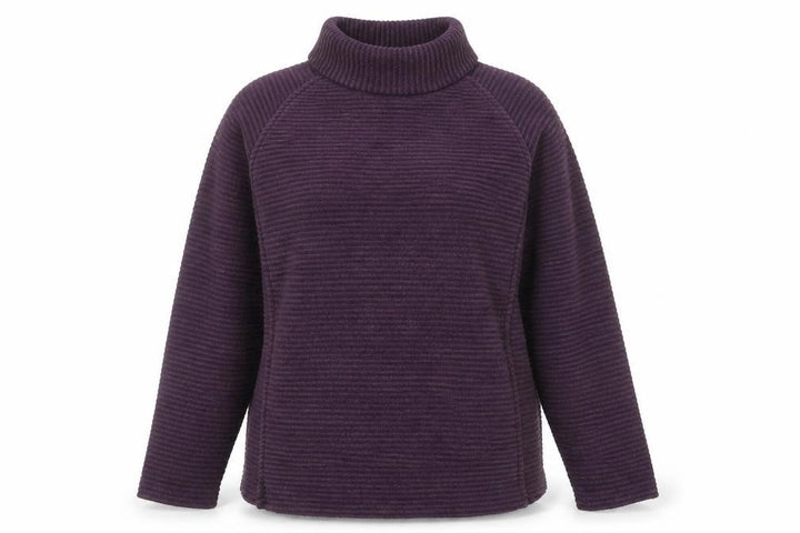 Regatta Women's Purple Striped Pullover Sweatshirt, Size 12
