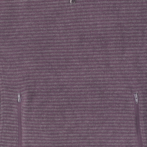 Regatta Women's Purple Striped Pullover Sweatshirt, Size 12