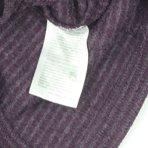 Regatta Women's Purple Striped Pullover Sweatshirt, Size 12