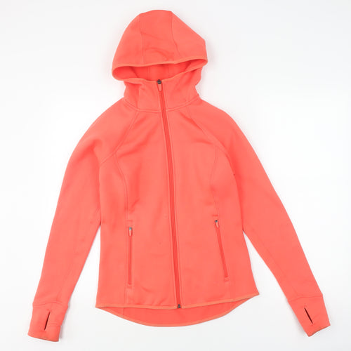 Marks and Spencer Women's Red Hooded Jacket Size 8