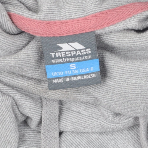 Trespass Grey Women's Hoodie, Size S, Lightweight, Hooded