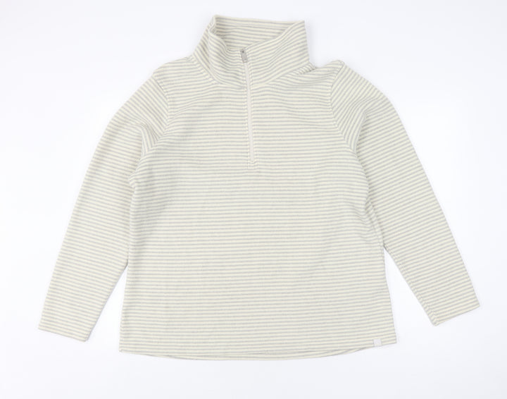 Regatta Women's Grey Striped Pullover Sweatshirt UK 18