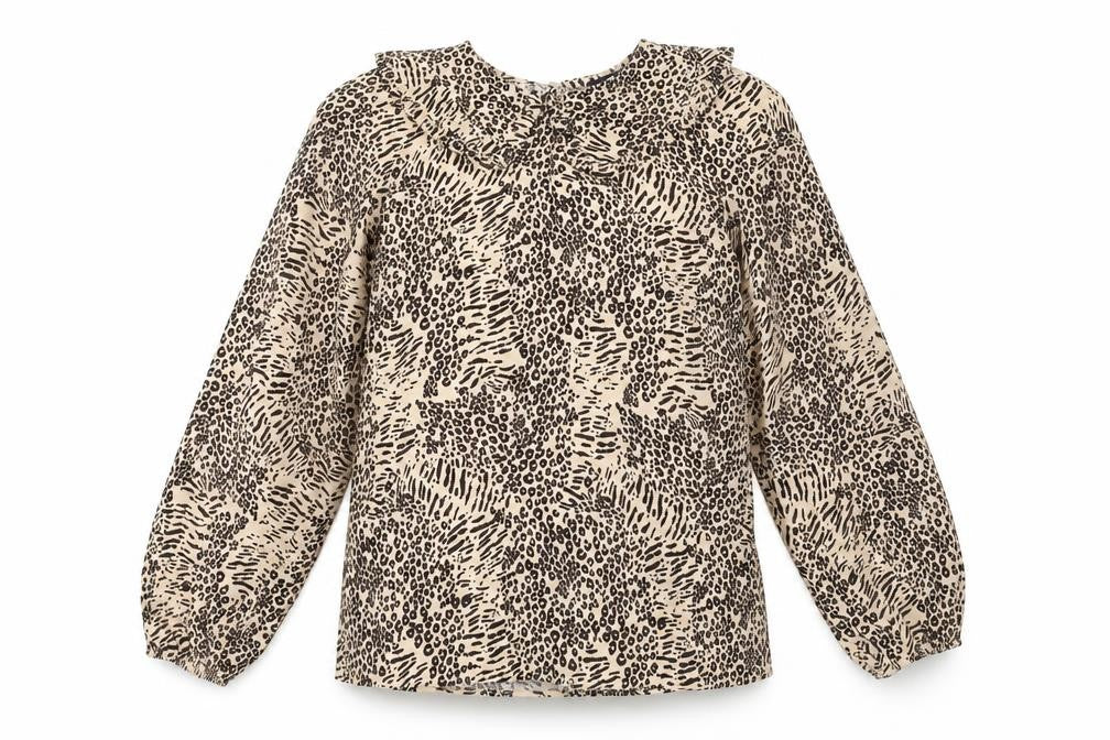 Front view of Marks & Spencer Women's Beige Tunic Blouse, size 12