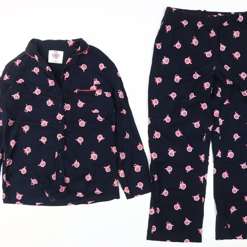 Marks and Spencer Women’s Blue Animal Print Pyjama Set Size 8