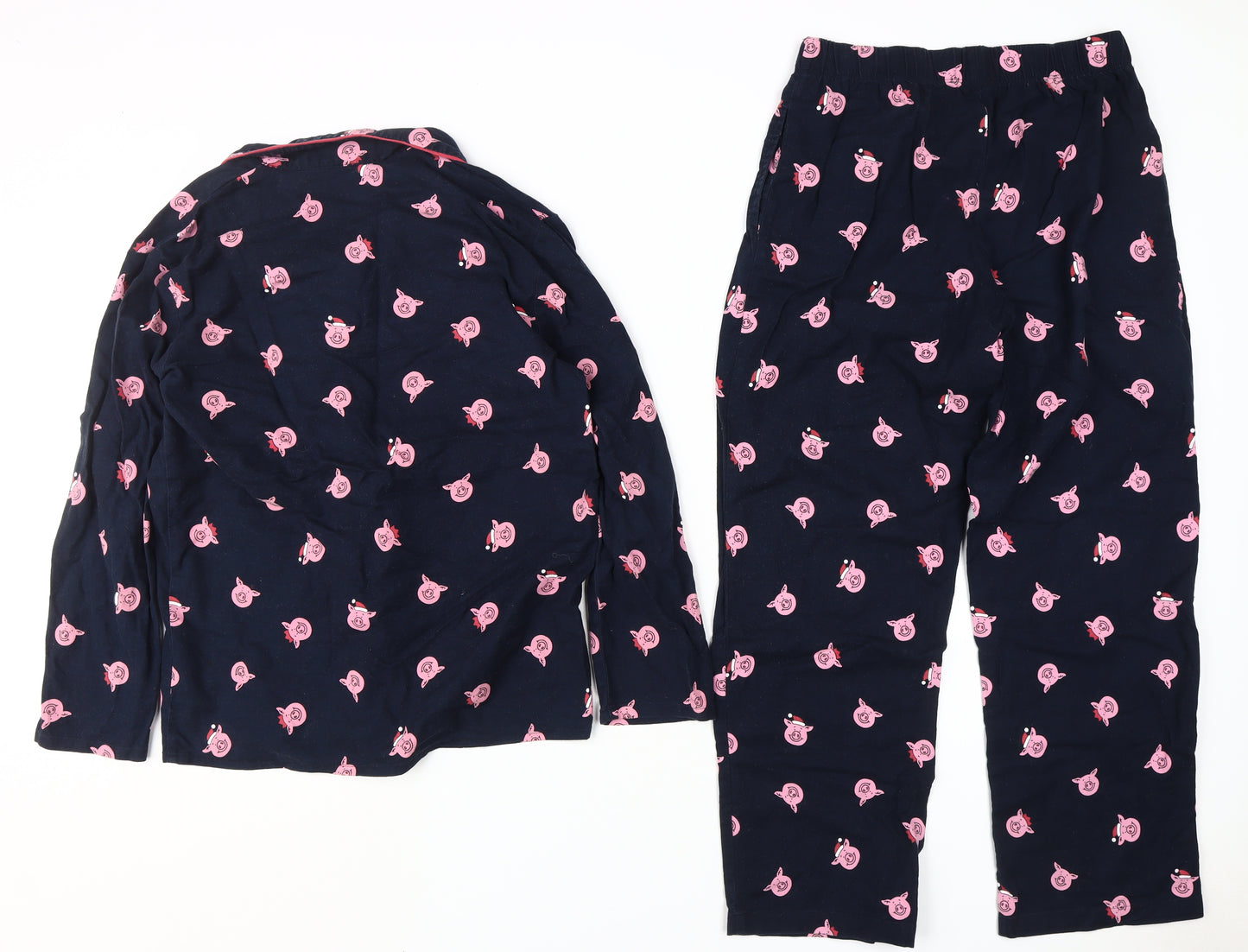 Marks and Spencer Women’s Blue Animal Print Pyjama Set Size 8