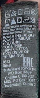 Marks and Spencer Women’s Blue Animal Print Pyjama Set Size 8