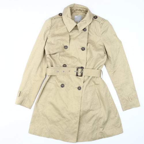 Asos Women's Beige Trench Coat, Size 12, Belted