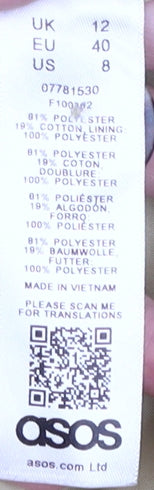 Asos Women's Beige Trench Coat, Size 12, Belted