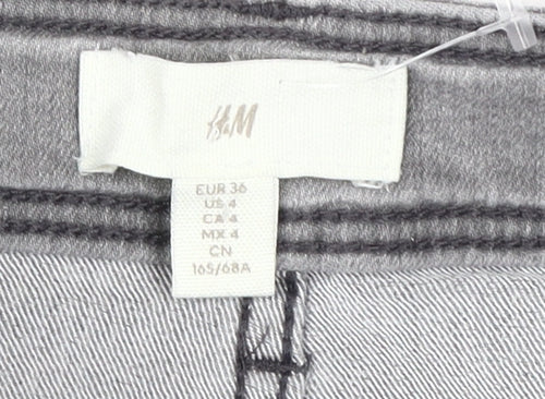 H&M Women's Grey Skinny Jeans Size 8 Slim Fit