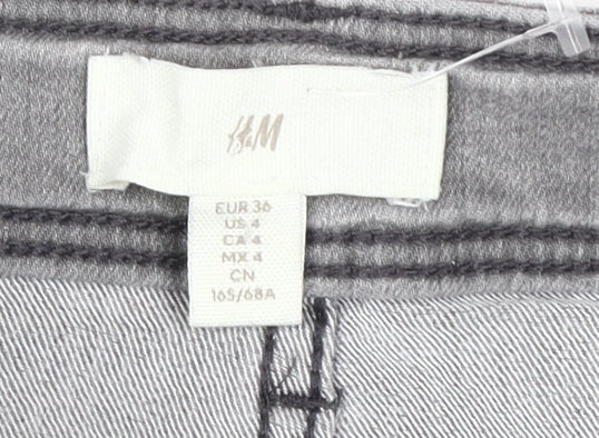 H&M Women's Grey Skinny Jeans Size 8 Slim Fit