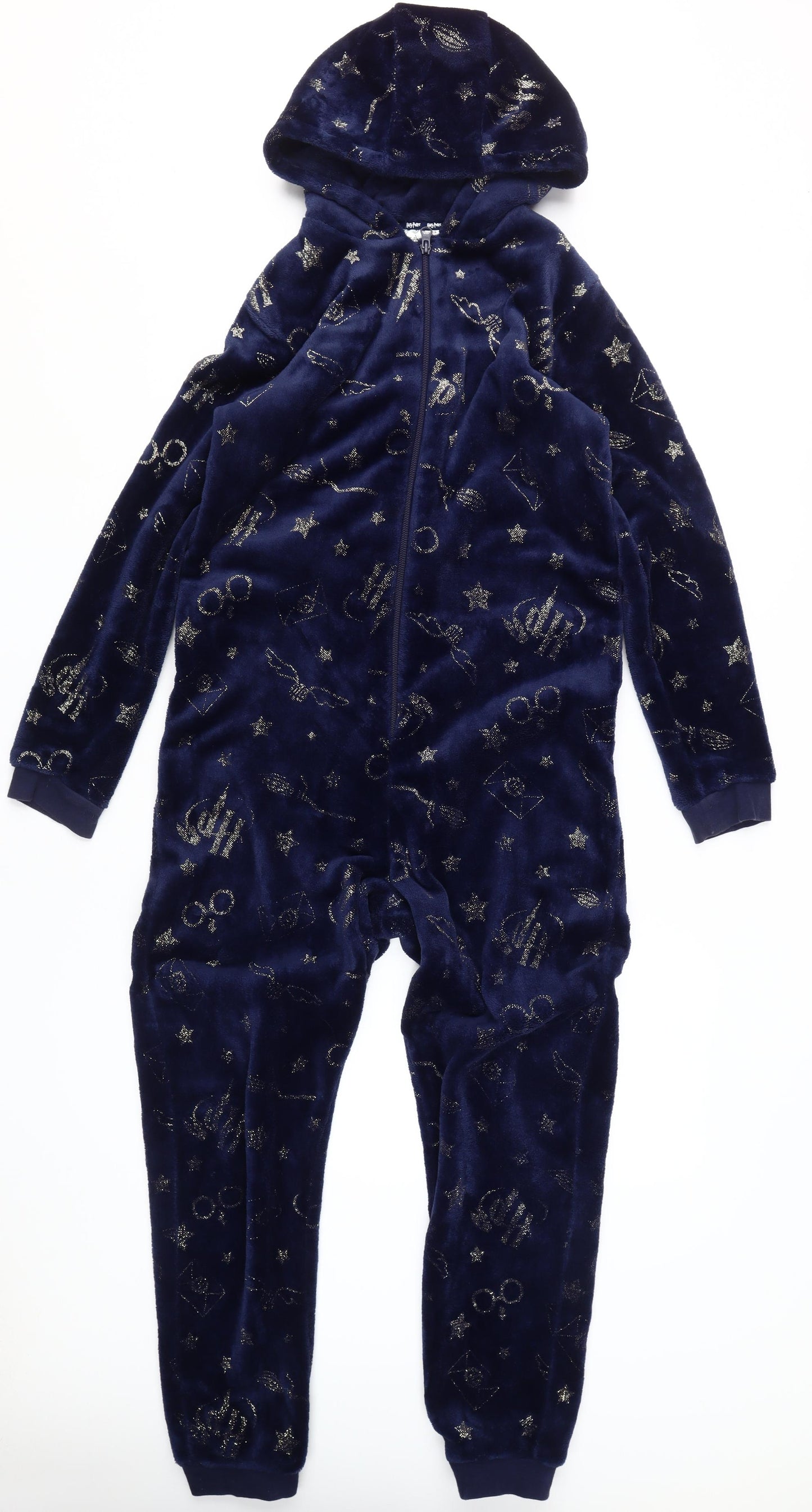 Harry Potter Boys Blue Hooded One Piece