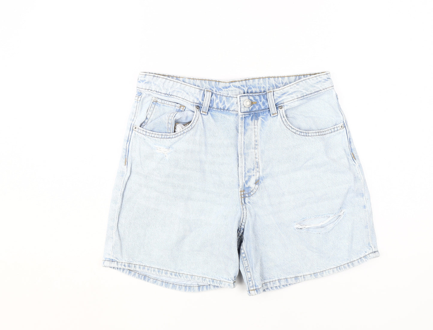 &Denim Women's Blue Bermuda Shorts Size 12