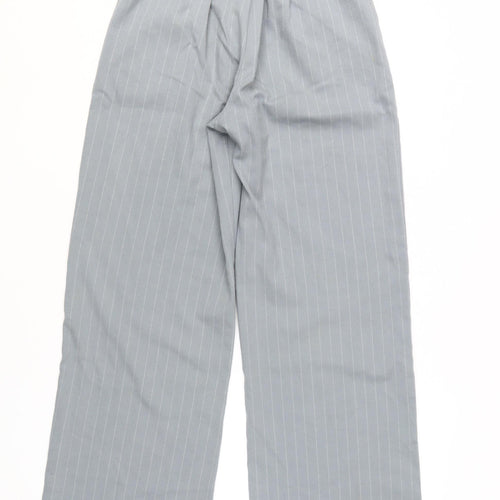 Hollister Women's Grey Striped Trousers XS
