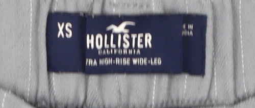 Hollister Women's Grey Striped Trousers XS