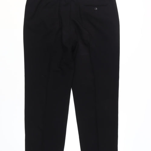 Marks and Spencer Black Men's Regular Trousers 38/29