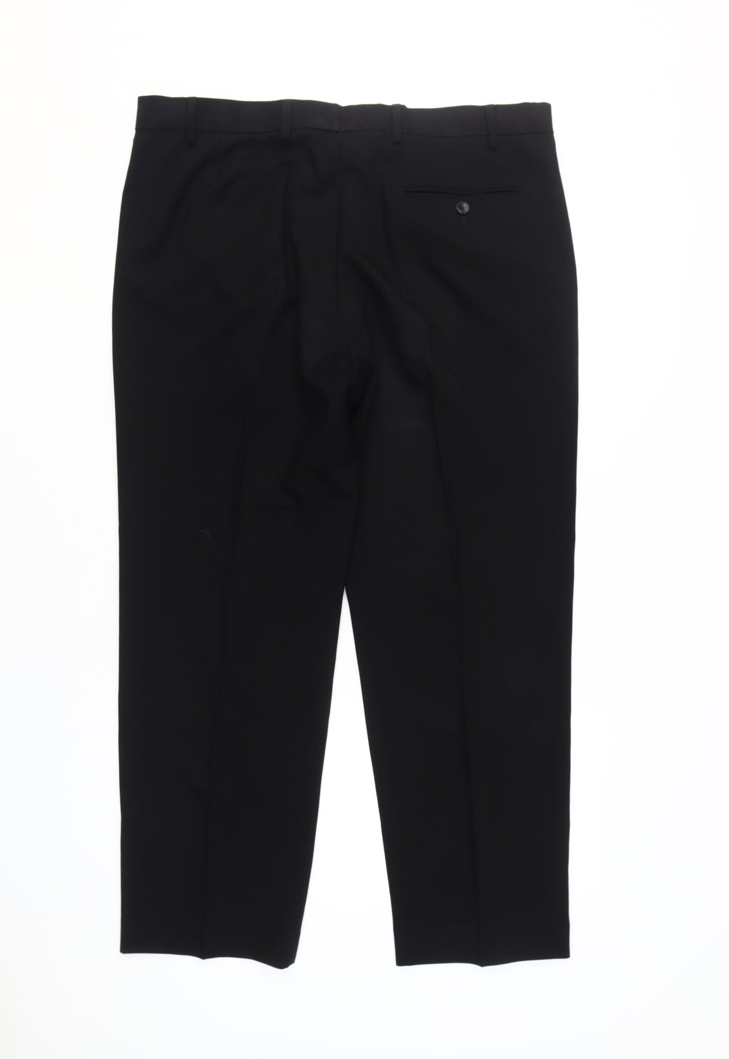 Marks and Spencer Black Men's Regular Trousers 38/29