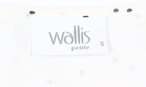 Wallis Women's Ivory Polka Dot Blouse, Size S, Casual