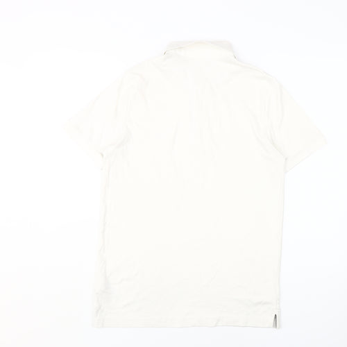 Calvin Klein Men's Ivory Slim Fit Polo M
