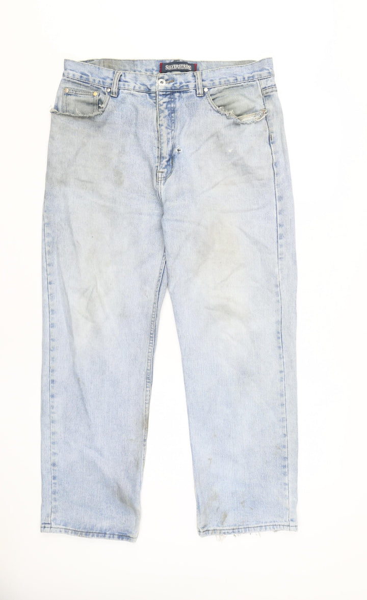 Silverstripe Men's Light Blue Straight Jeans 36W 30L