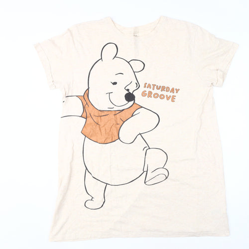 Disney Women's Beige M Winnie the Pooh Nightshirt