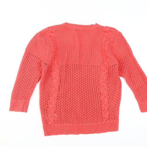 Marks and Spencer Women's Red Knit Pullover Jumper Size 8