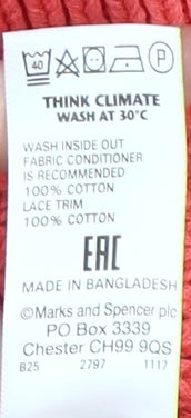 Marks and Spencer Women's Red Knit Pullover Jumper Size 8