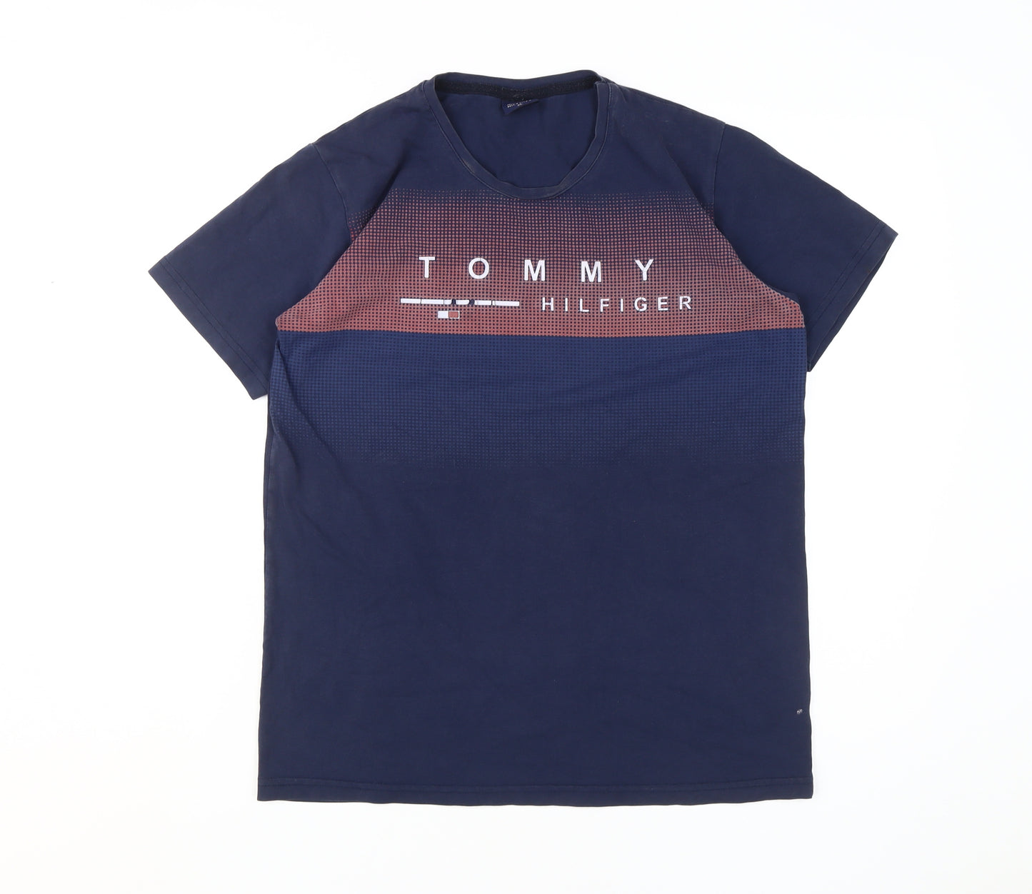 Tommy Hilfiger Men's Blue XL Graphic T-Shirt