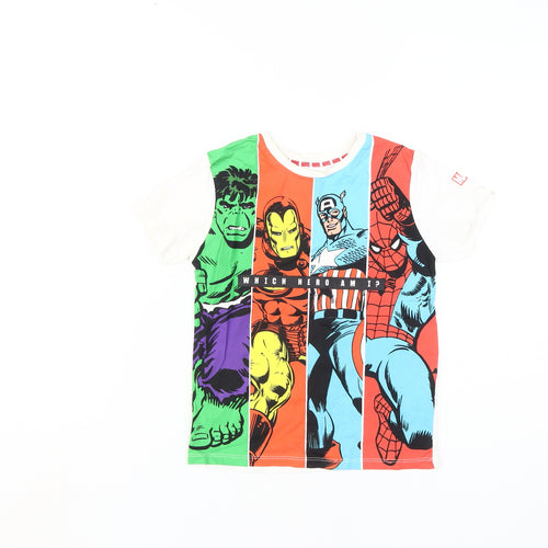 Marvel Boys Multicoloured T-Shirt, Size 5-6 Years, Graphic Print