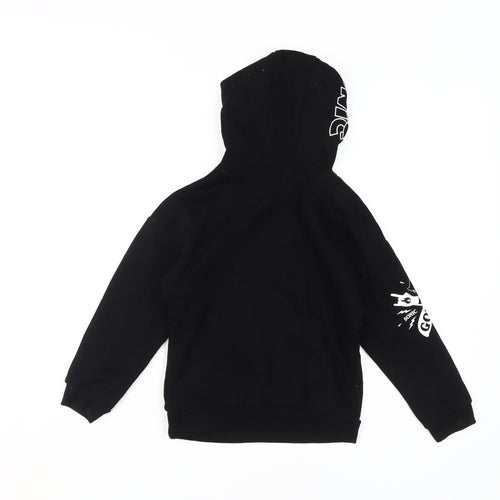 Sonic Black Boys Hoodie, Size 6-7, Pullover Cotton