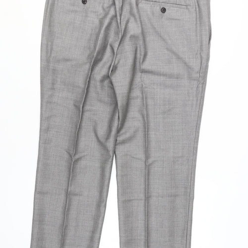 Austin Reed Men's Grey Wool Dress Pants 38S