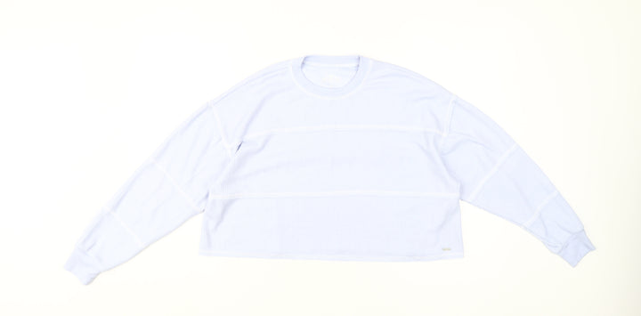 Hollister Women's Blue XS Cropped Jumper