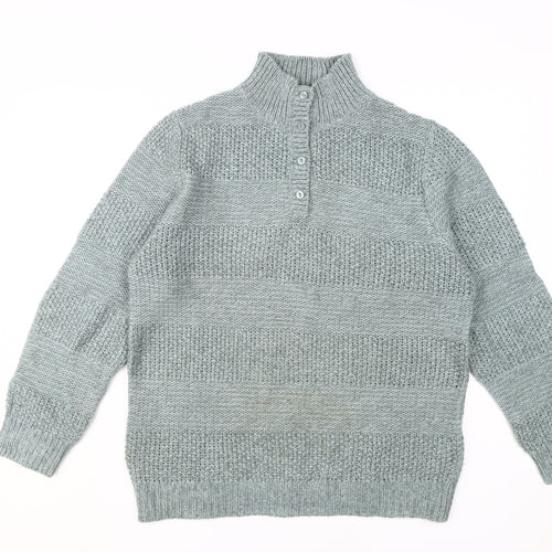 Damart Women's Green Henley Jumper - L