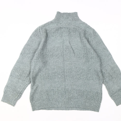 Damart Women's Green Henley Jumper - L