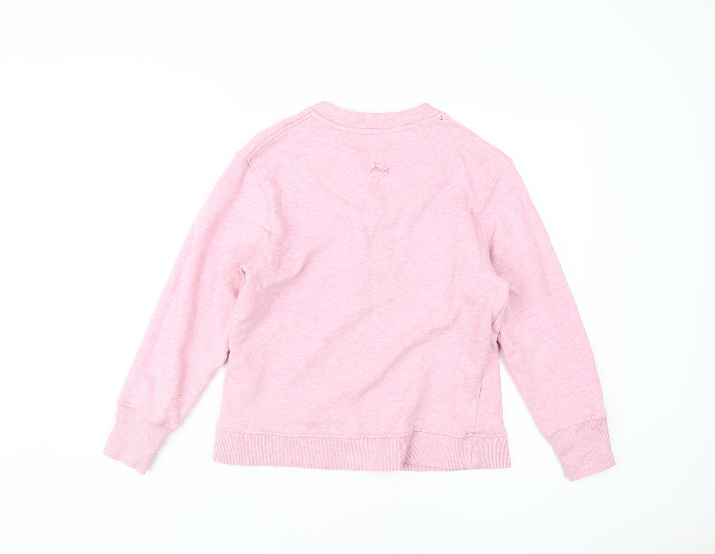 Joules Women's Pink Cotton Henley Sweatshirt UK 8