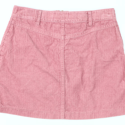 Marks and Spencer Girls Pink Corduroy Mini Skirt 7-8 Years