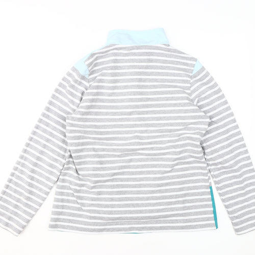 Cotton Traders Women's Striped Pullover Sweatshirt Size 10