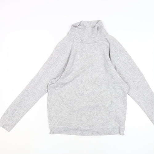 GAP Women's Grey High Neck Lightweight Sweatshirt - S