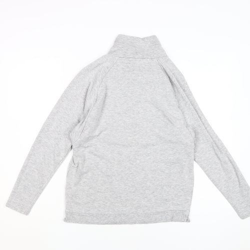 GAP Women's Grey High Neck Lightweight Sweatshirt - S