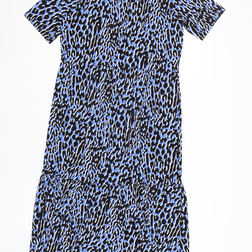 Marks and Spencer Women's Blue Animal Print A-Line Dress