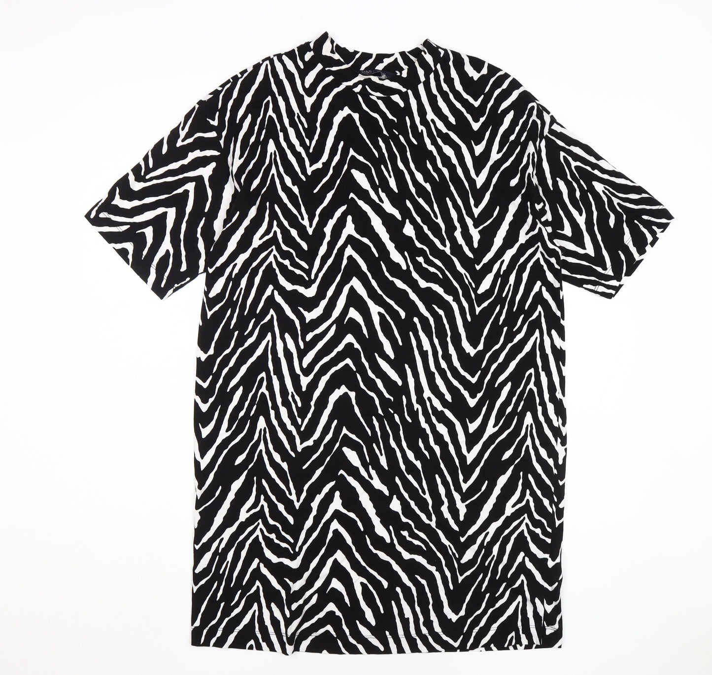 Marks and Spencer Women's Black Animal Print Shift Dress