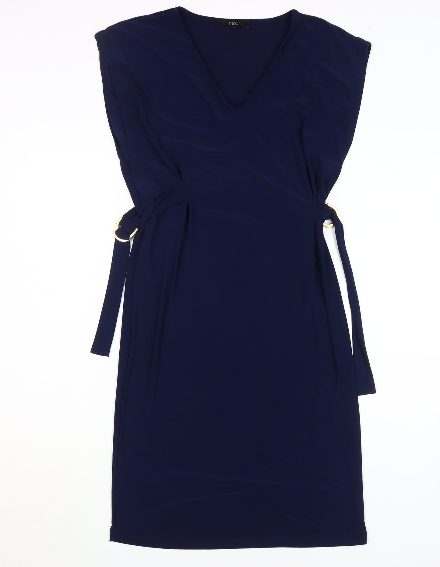 Next Women's Blue Sheath Dress Size 6 Sleeveless