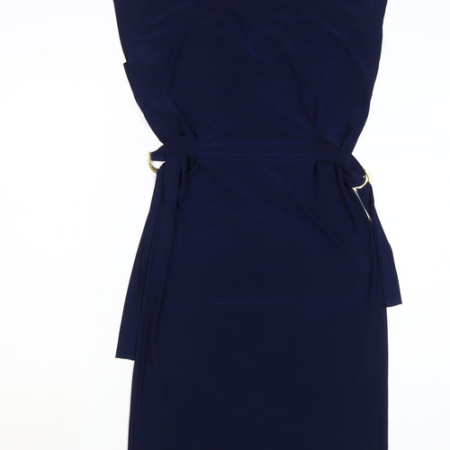 Next Women's Blue Sheath Dress Size 6 Sleeveless