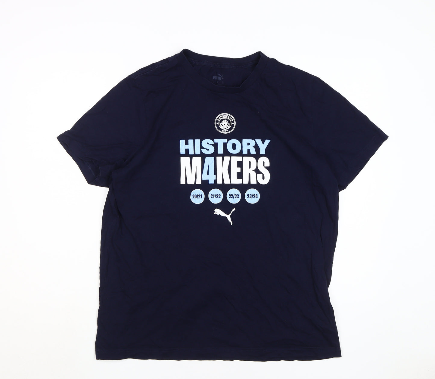 Puma Men's Black Graphic Tee L, Sports Design