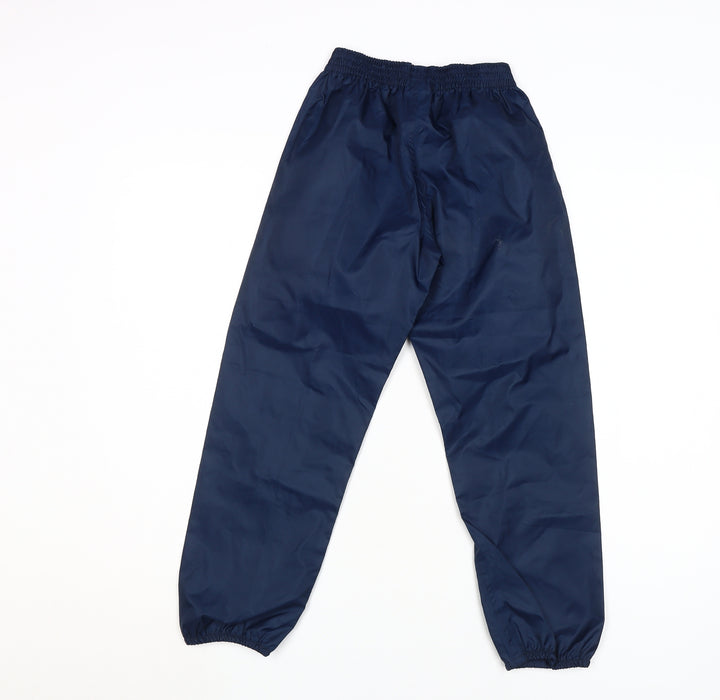 Decathlon Boys Blue Windbreaker Active Trousers Size 8
