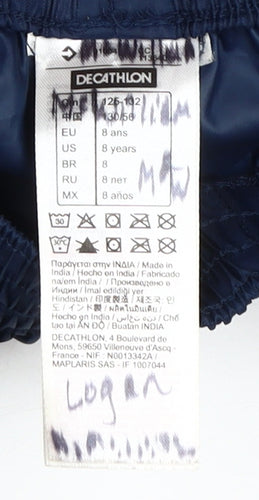 Decathlon Boys Blue Windbreaker Active Trousers Size 8