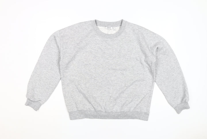 b.young Women's Grey Pullover Sweatshirt M