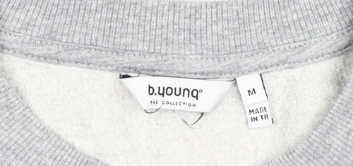b.young Women's Grey Pullover Sweatshirt M