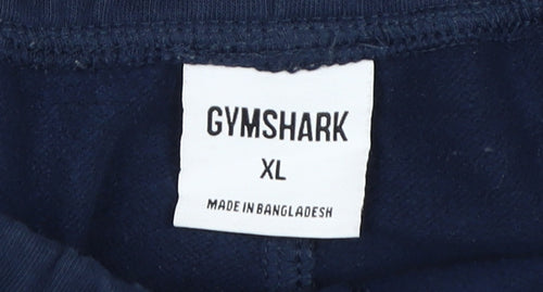 Gymshark Men's Blue XL Sweat Shorts with Logo