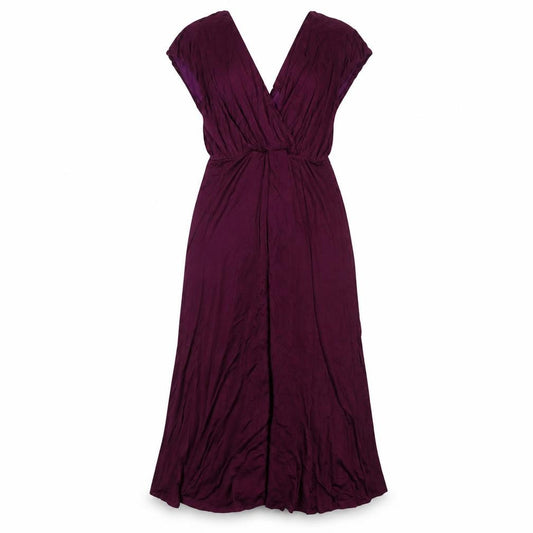 Tiffany Rose Womens Purple Wrap Dress Midi
