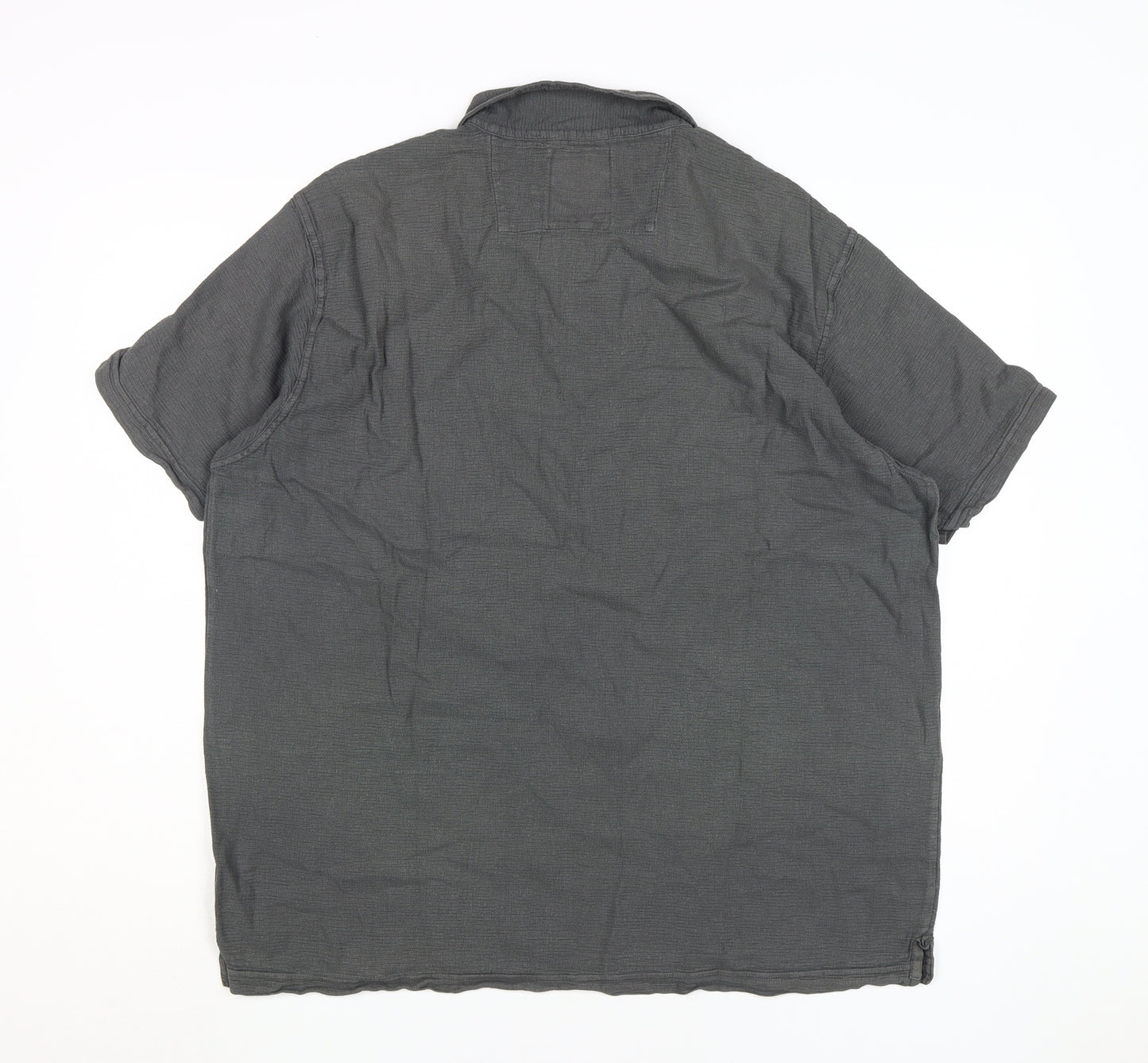 White Stuff Men's Grey Polo Shirt 2XL Short Sleeve
